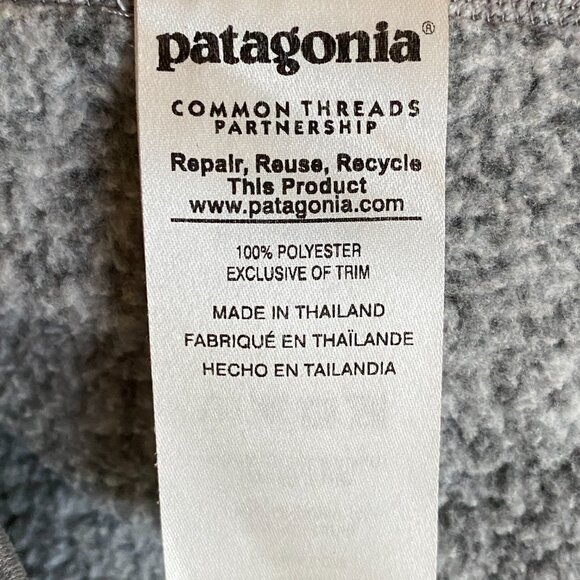 Patagonia Better Sweater ¼ Zip Pullover Women Sz S Marled Gray Gorpcore Outdoor - Picture 11 of 13